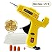 Fayogoo Hot Glue Gun Mini, Glue Gun with Glue Sticks 40 Pcs, Low Temperature Hot Melt Mini Glue Gun for Household DIY Arts Crafts Decoration Repair Sealing in Home Office School, 20 Watt, Yellow