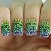 PUEEN Nail Art Water Tattoo Sticker Collection WF2 - 28 Packs Different Stickers (All Full Nail Designs) Classic Black Patterns Lace Feather Animal Print Nail Wrap Stripes Nails Foils Decal Decorations-BH000351
