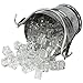 FUNSHOWCASE 1 Bag of Ice for Drink Around 8g 1:12 Fake Scale Toys Miniature Micro Aquarium Terrarium Fairy Garden Doll House Resin Decor #908