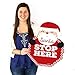 Big Dot of Happiness Jolly Santa Claus - Santa Stop Here Yard Sign - Christmas Welcome Yard Sign