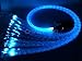CHINLY 16W Remote RGBW fiber optic curtain light 300pcs 1.0mm flash point 9.8ft waterfall sensory light kit
