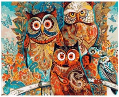 Nobrand Bilder Moderne Plakatdekoration Malerei Kunstwerk Wandmalerei 2020 Neue Schlafzimmer Kuche Hauptdekoration Eule Rahmenlos 40x60cm Amazon De Kuche Haushalt