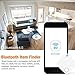 Bluetooth Key Finder, DinoFire Phone Finder Wallet Locator Finder, IP66 Waterproof Bluetooth Item Key Finder Anti Lost Alarm with Selfie Shutter for Apple iOS and Android Phone Tablet (White)