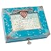 Cottage Garden Daughter Call Listen Need Me Be There Teal Distressed Jewelry Music Box Plays Wonderful World