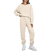 AUTOMET Womens 2 Piece Outfits Sweatsuit Lounge Sets Oversized Sweatshirt Baggy Sweatpants Fall Fashion with Pockets