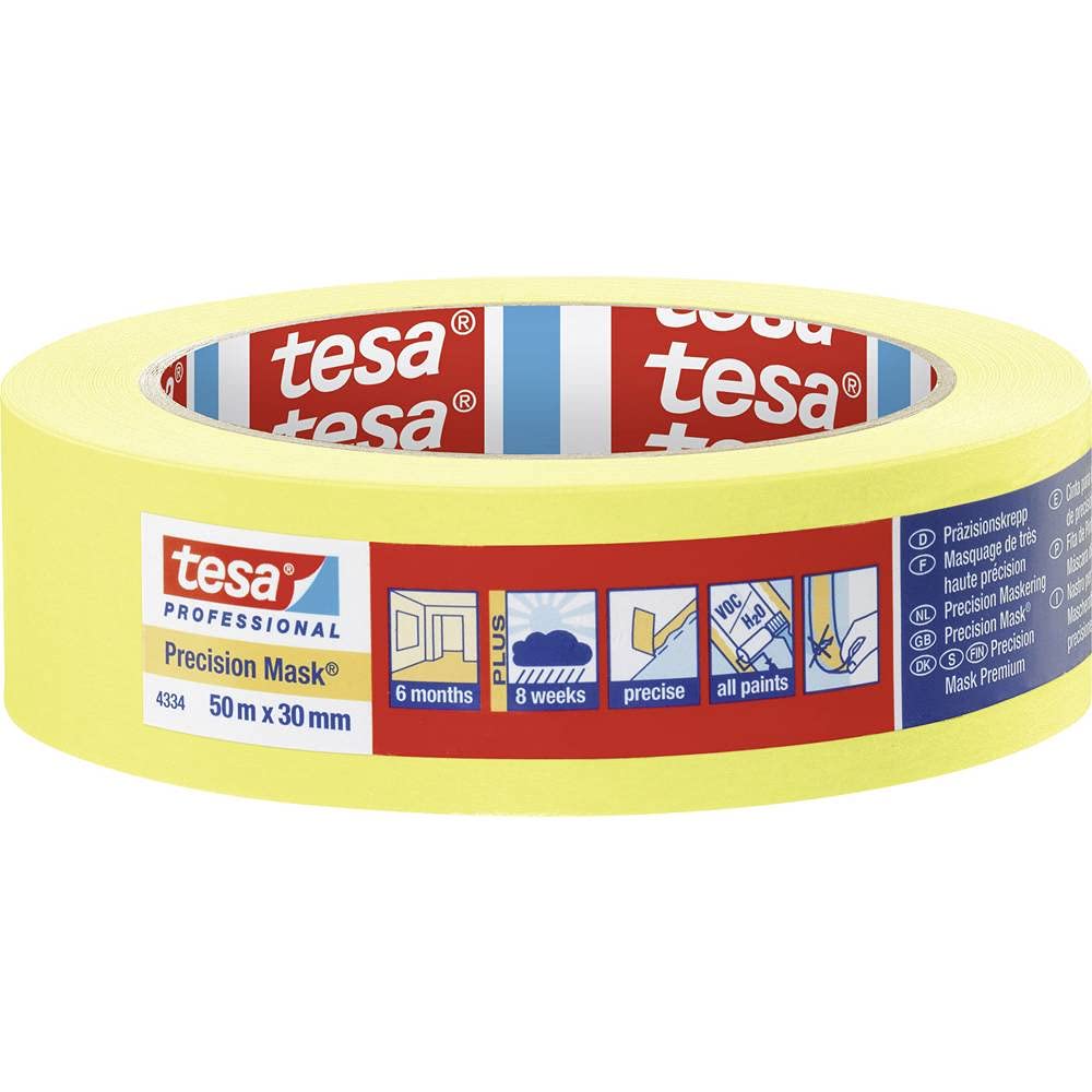 tesa 04334-00002-00 Precision Mask Indoor Painting Tape Series 4300-50m x 30mm