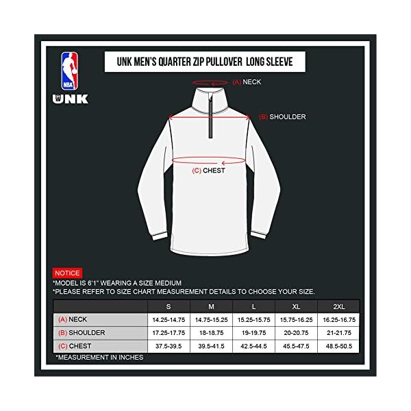 Ultra Game NBA Men's Quarter Zip Pullover Shirt Athletic Quick Dry T-Shirt - Image 7
