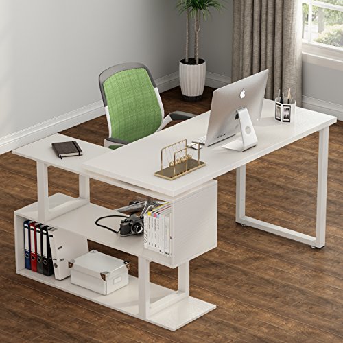 Tribesigns Modern L-Shaped Desk, 55