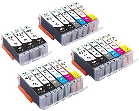 PGI-270XL CLI-271XL Ink Cartridges, Supricolor Compatible 270 271 Ink Cartridges for Use with Pixma MG7720 TS8020 TS9020 Printers - 3 Sets + 3 PGBK W/Gray (6PGBK 3Bk 3C 3M 3Y 3GY)