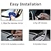 Blind Spot Mirrors, 360 Degree Rotate Adjustable Square Blind Spot Mirror, Waterproof Glass Car Blind Wide Mirror for Traffic Safety (Pack of 2)