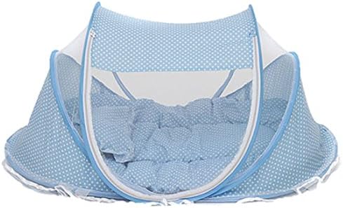 Lightningstore Baby Bed Portable Foldable Travel Crib Bed with Netting