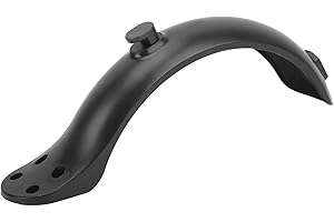 HAPIVIDA Electric Scooters Rear Mudguard, 4 Hole Scooter Rear Black Fenders Bracket Scooter Replacement Part Accessory (Black)