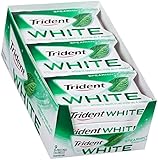 Trident White Spearmint Sugar Free Gum -16 Count (Pack of 9) (144Piece Total)