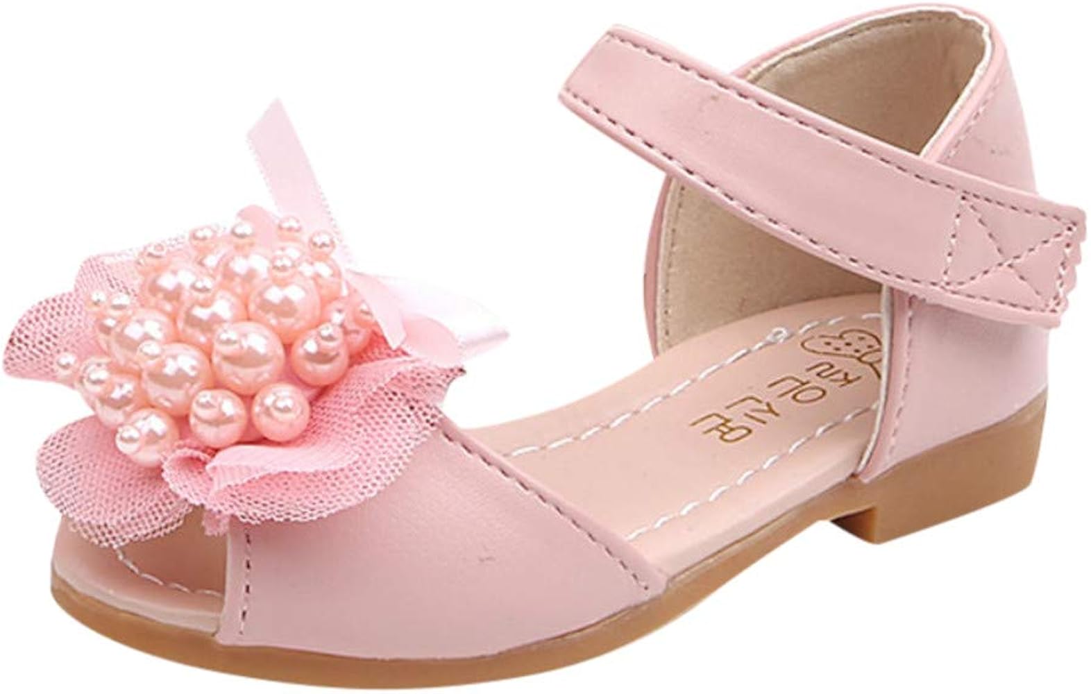 Amazon キッズ サンダル 女の子 花 ドレスシューズ ガールズシューズ