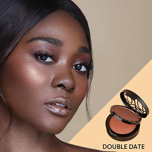 The Lip Bar | Fresh Glow 2-Layer compact | 2-in-1 bronzer and blush duo | Vegan Makeup | Double Date