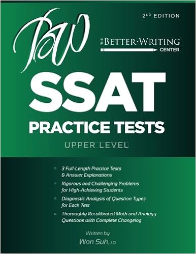 SSAT Practice Tests: Upper Level (2nd Edition) SSAT Practice Tests: Upper Level (2nd Edition)