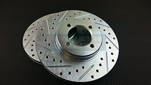 P2M Toyota AE86 GTS Corolla Slotted / Drilled Front Brake Rotors
