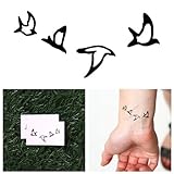 Tattify Bird Outline Temporary Tattoo - Double Date (Set of 2)
