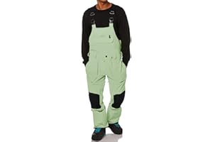 ONEDREAMER Men's Snow Bibs Ski Pants Adjustable Snowboard Bib Outdoor Waterproof Insulated Ripstop Snowboarding Overalls Winter