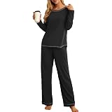 Long Sleeve Two Piece PJ Set Smile Design Cotton
