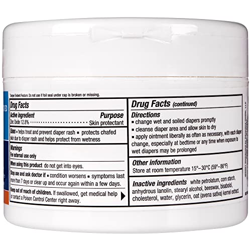 Triple Paste Diaper Rash Cream for Baby 8 Oz Tub Zinc Oxide Ointment Treats, Soothes and