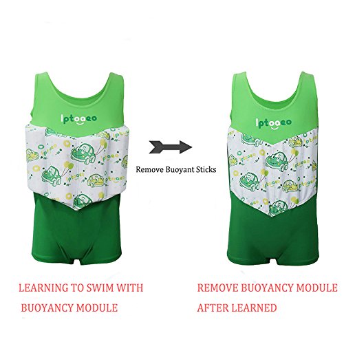 Kingswell Float Suit Toddler Swimsuit Kids Swim Training Aid Bathing Vest Suit with Removable Buoyancy Float for Toddler Boys