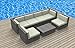 Urban Furnishing.net - OAHU 7pc Modern Outdoor Wicker Patio Furniture Modular Sofa Sectional Set, Fully Assembled - Beige