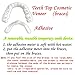 1 Pair Temporary Smile Comfort Fit Cosmetic Teeth,Vovomay Denture Teeth Cosmetic Sticker, Teeth Bottom Sticker (A)