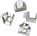 WYAN 20Pcs Zinc Alloy Glass Shelf Brackets Clips for Cabinet Kitchen Table view 6