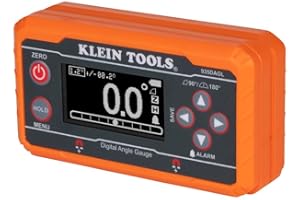 Klein Tools 935DAGL Digital Level Angle Finder with Programmable Angles, Measures 0-90 and 0-180 Degree or Dual Axis Bullseye