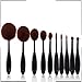 ABCsell 10PC/Set Toothbrush Eyebrow Foundation Eyeliner Lip Oval Brushes
