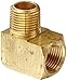 Eaton Weatherhead 3400X8 Brass CA360 Fitting, 90 Degree Elbow, 1/2
