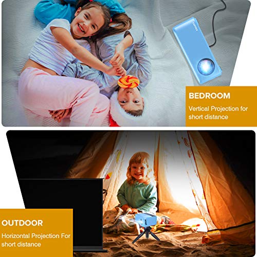 Mini Projector, Portable Projector, XOPPOX Video Projector for Cartoon