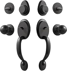 Natsukage Front Door Handle Double Door Lock Set