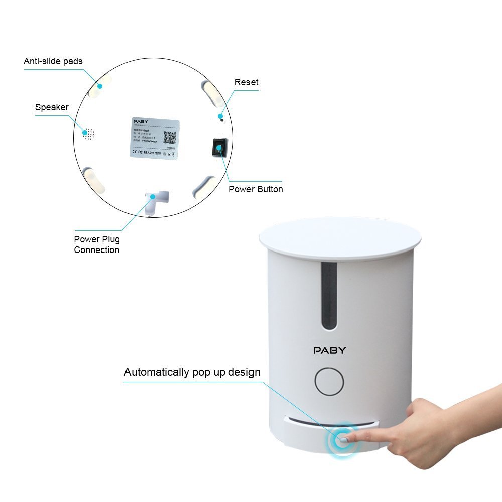 Paby Cat Automatic Feeders Smart Pet Feeder Automatic Food