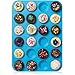 Lucentee® Large Mini Muffin Pans - 24 Cup Jumbo Silicone Pan for Cupcakes and Premium Baking- Non Stick Tray / Bakeware - Silicon Mold, Heat Resistant up to 450°F - Dishwasher and Microwave Safe - Blue