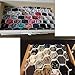 Onerbuy 8pcs DIY Honeycomb Closet Organizer Drawer Dividers Plastic Partition Cabinet Clapboard Storage Boxes for Underwear Socks Bras Ties Belts Scarves and Makeup(White)