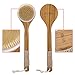 Bath Dry Body Brush-Natural Bristles Back Scrubber With Long Wooden Handle for Cellulite & Exfoliating by VAMIX