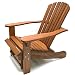 Outdoor Interiors CD3111 Eucalyptus Adirondack Chair and Built In Ottoman primary