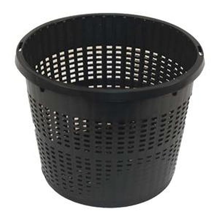 Biotope Aquatics Ltd Pond Plant Baskets - Hessian Liners - Aquatic Marginal Pots (5, 22cm Round - (3 Litre))