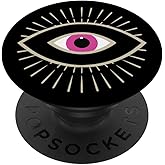 Beige Black All Seeing Evil Eye PopSockets Adhesive PopGrip
