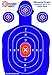 EasyShot Shooting Targets, High-Contrasting Blue & Red Colors Make it Easy to See Your Shots Land, Heavy-Duty Silhouette Paper Sheets - 150 Free Repair Stickers, Close to Wholesale Prices.