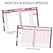 HARDCOVER bloom daily planners 2019-2020 Academic Year Vision Planner (August 2019 - July 2020) - Monthly & Weekly Column View Calendar Organizer - 7.5