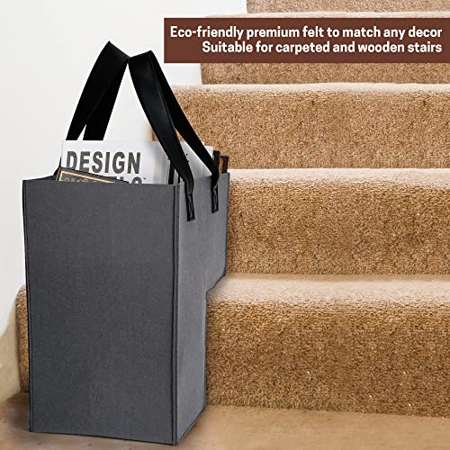 SAM AND MABEL Staircase Basket with Handles 4mm EcoFriendly Premium