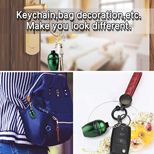 Creative Big Green Egg Keychain Fashion Mini 3D Big Green Egg Shaped Key Rings Pendants Keyring Key Fob with Emergency Lighting Function,Designed for Big Green Egg Lovers