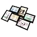 BestBuy Frames Wall Hanging Collage 6 Opening (3 - 4 x 6-Inch and 3 - 5 x 3.5-Inch) Picture Frame, Black