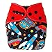 EcoAble Baby Charcoal Bamboo All-In-One AIO Cloth Diaper w/ Pocket, Size 10-30Lb (Rocket)