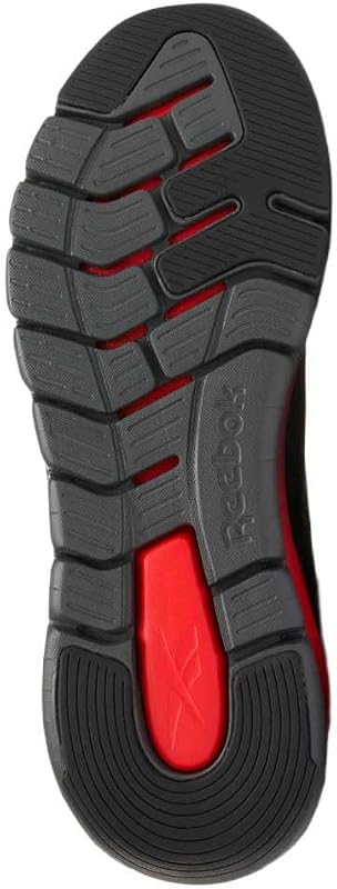 Zapatillas Unisex Flex Trainer, Color Negro/Gris/Rojo Deportivo, Talla 43 EU