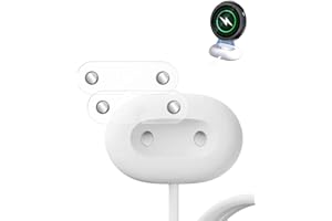 YANMONGI Charger Cable Assistant Adapter for Google Pixel Watch 4 41mm/45mm,Case-Friendly Charging,Semi-Transparent Matte Des