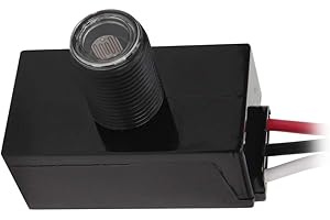 GBAYSA 1 Pack Outdoor Photocell Light Sensor,Dusk to Dawn Photo Control Sensor,Auto on Off Hard-Wired Post Eye Light Control,Photoelectric Switch Sensor for Lighting Fixtures